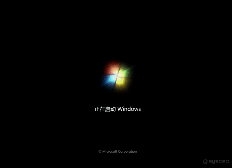 正在启动Windows 正在启动Windows